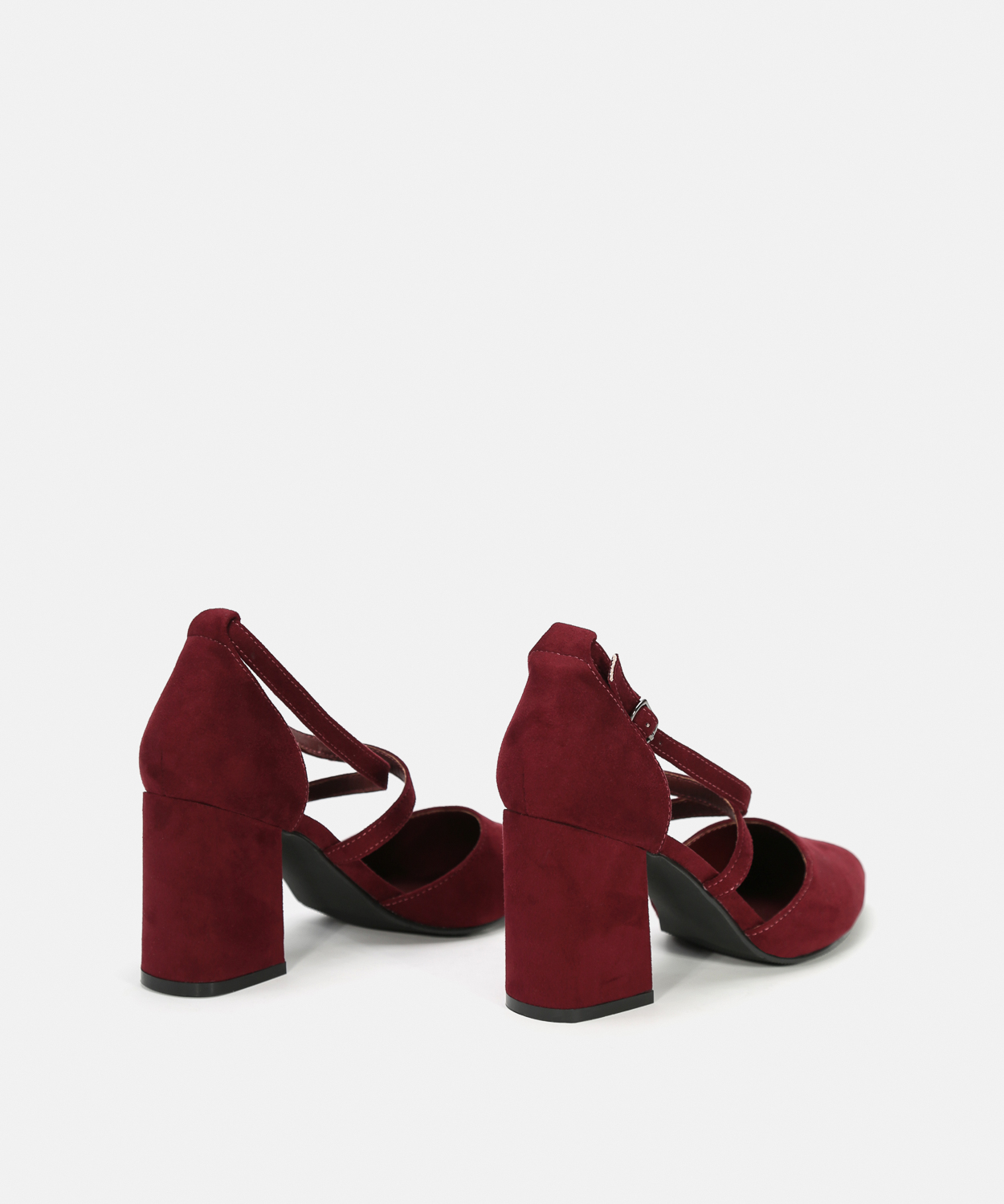 Zapatos tac&oacute;n tiras cruzadas image number null